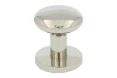 Modern design round door Knob shiny nickel