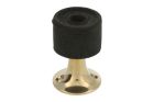 Door stop polished brass floor/wall mounting 35mm×55mm