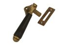Window fastener reversible antique brass ebony (1908)