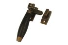 Window fastener reversible antique brass ebony (1932)