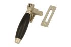 Window fastener reversible satin nickel ebony (1932)