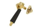 Window fastener polished brass ebony Right (1904)