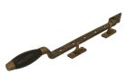 Window stay antique brass ebony 315mm (1932)