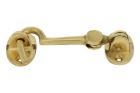 Cabin hook and eye polished brass